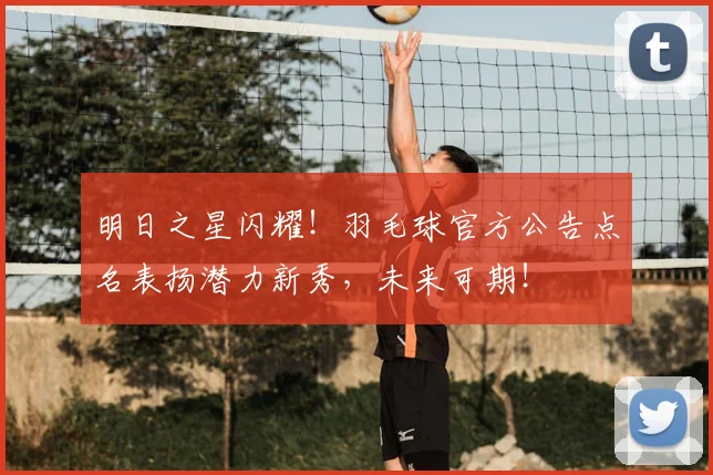 明日之星闪耀!羽毛球官方公告点名表扬潜力新秀,未来可期!